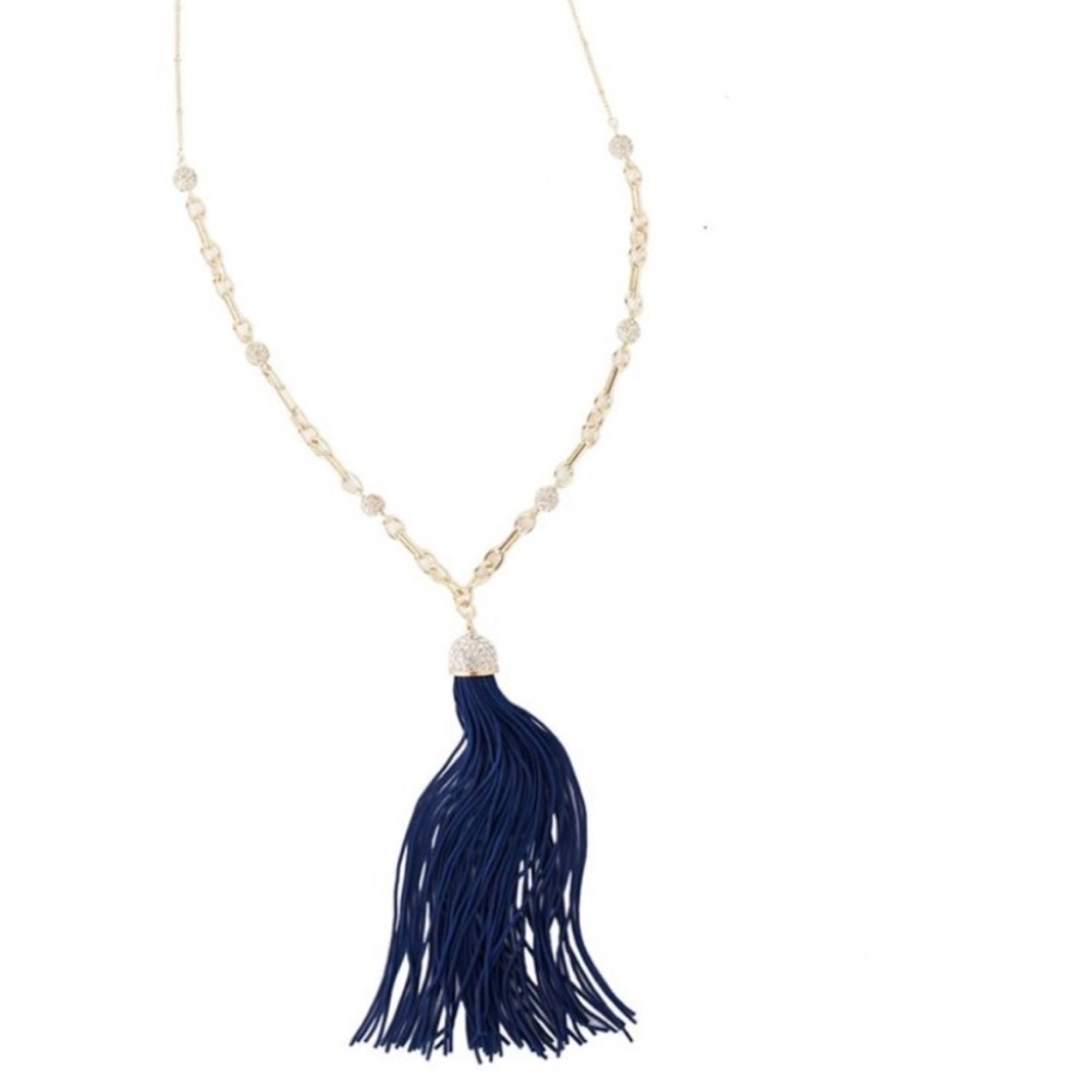 Lilly Pulitzer Midnight‎ Tassel Necklace NWT
